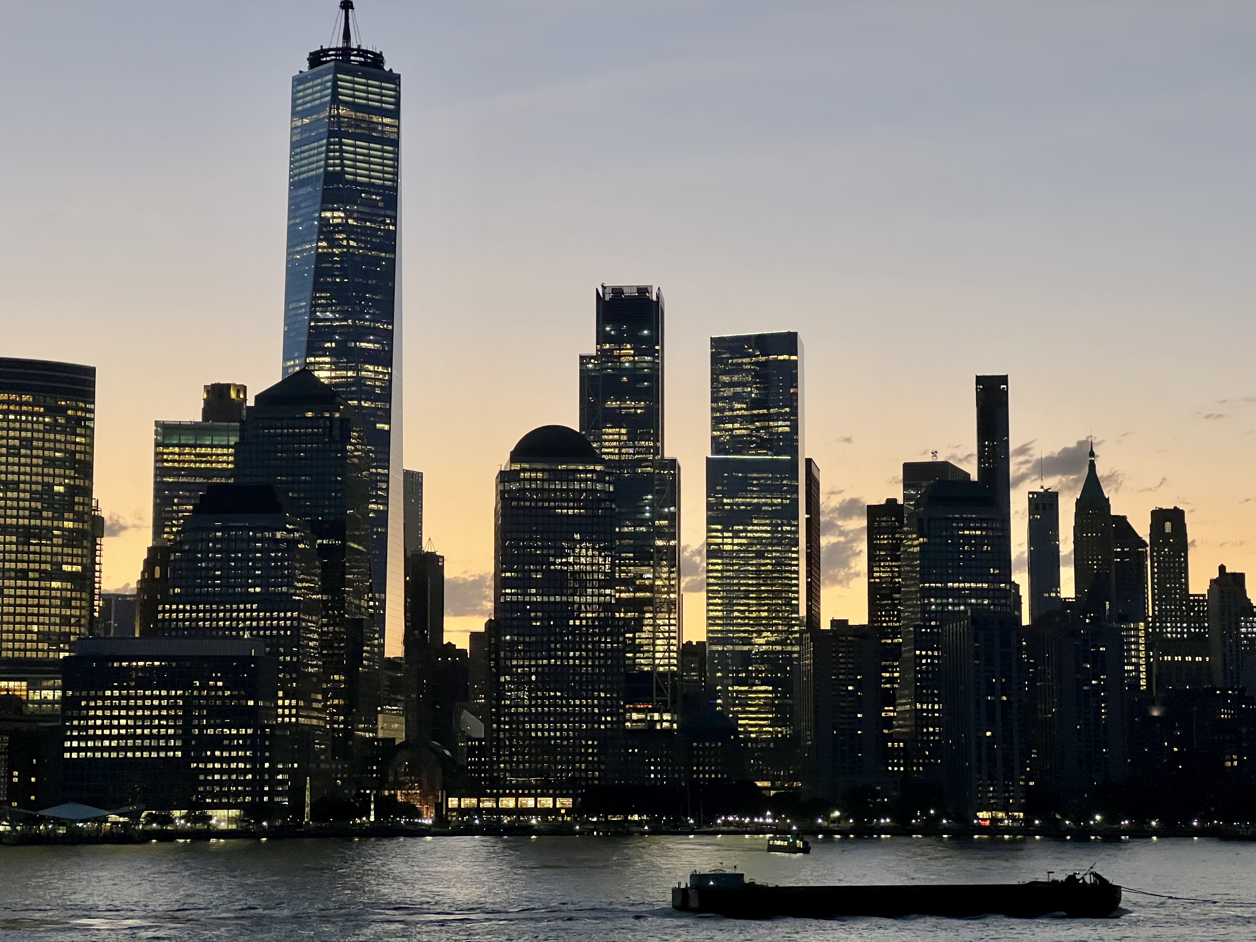 New York City skyline at night